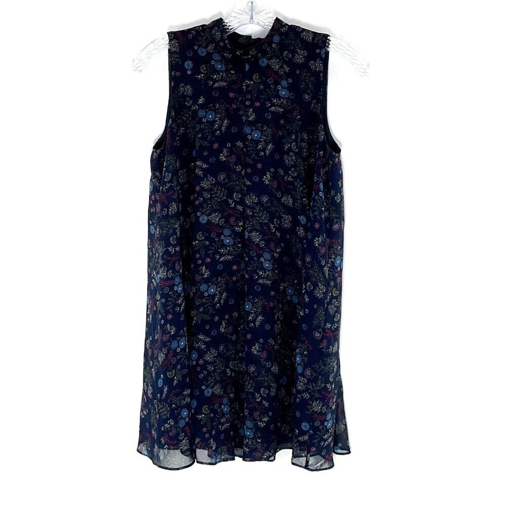 BCBGeneration Dress Women XXS Shift Dress Floral Lined Flowy Sleeveless Boho
